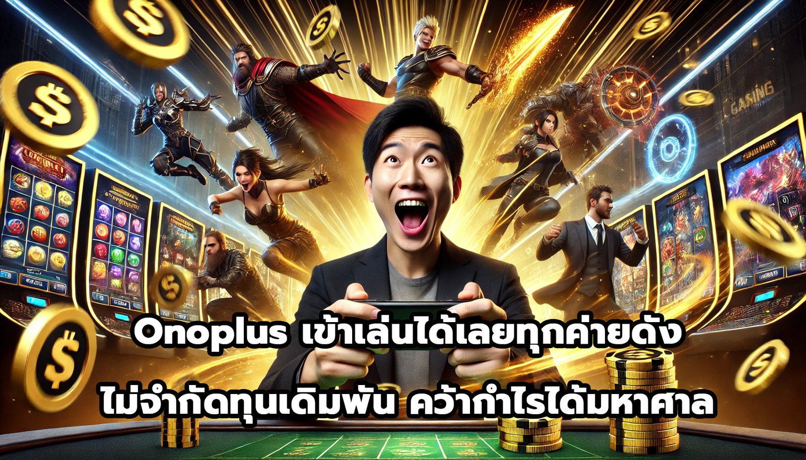 onoplus เข้าเล่นได้เลยทุกค่ายดัง ไม่จำกัดทุนเดิมพัน คว้ากำไรได้มหาศาล-5